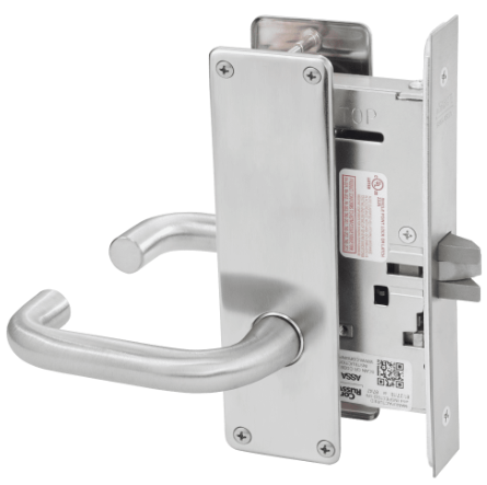 Show details for Corbin Russwin ML2010 LSN Passage or Closet Mortise Lock, LS Lever, N Escutcheon `.